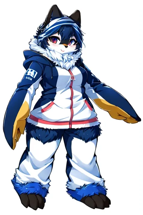 Female furry nasrin penguin fursuit style 