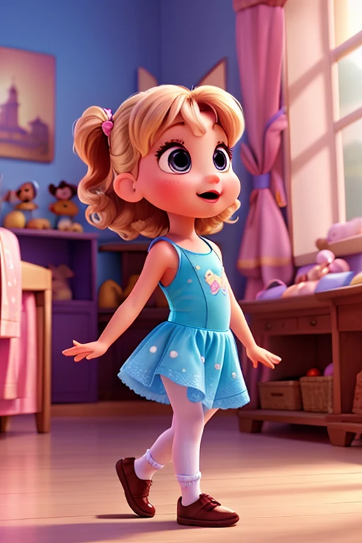 baby dancer in disney pixar style