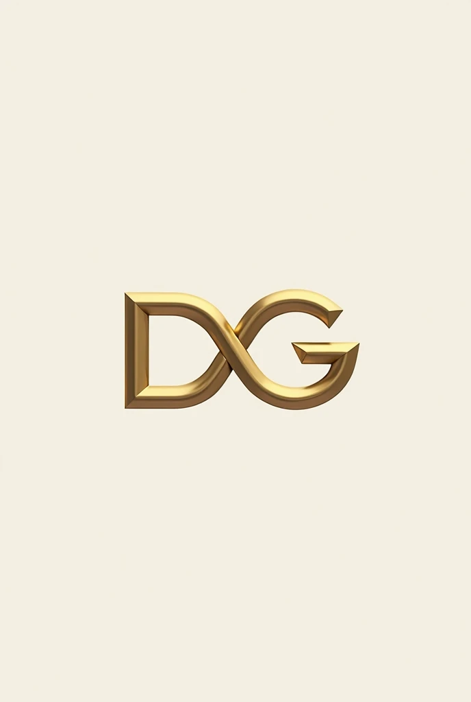 Create a logo for my clothing store that is represented by golden hoops and below the letters DG in capital letters. Phone 04266209895 