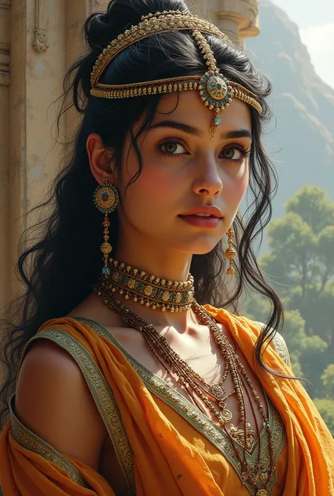 Gandhari was the very beautiful daughter of King Subhal of Gandhara in the Indian epic Mahabharata