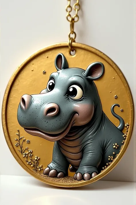 Cute hippo coin with Zentry lettering 