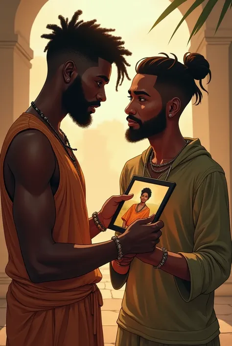 Starting with fast shoot Jux shows his brother a picture of the girl he loves and tells him
hes planning to escape to town and look
for her in Africa culture 