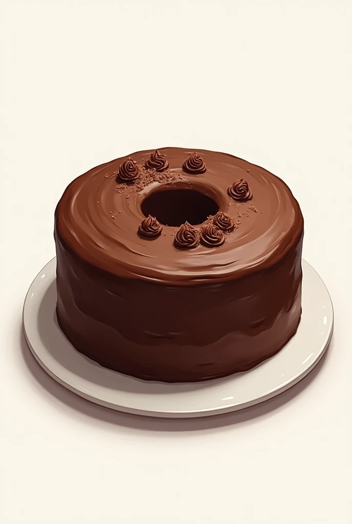 Give me a chocolate cake easy to draw