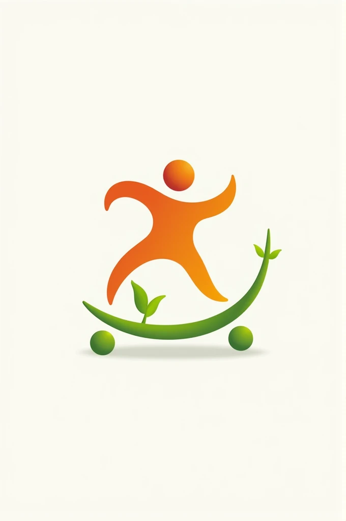 Create a logo for a nutritious food delivery service, sporty and healthy