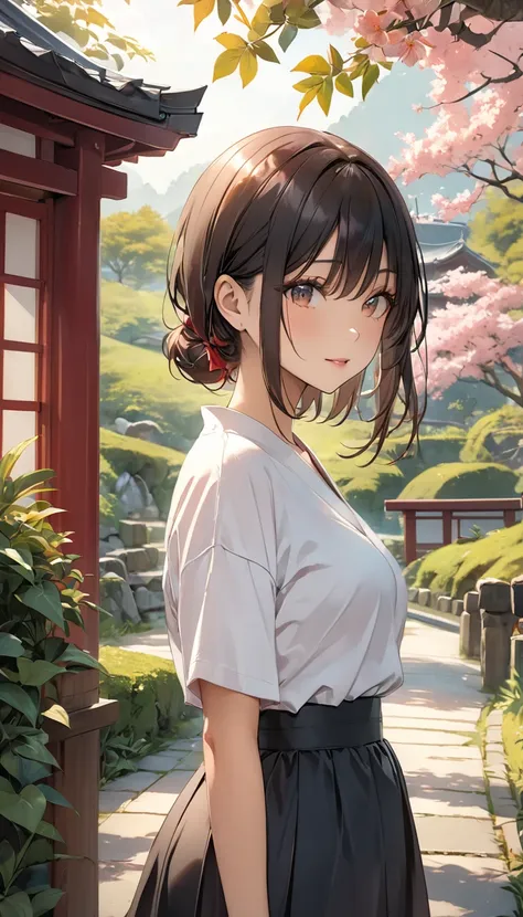 (Highest quality, 4K, 8k, High resolution, masterpiece:1.2), Very detailed, Picturesque, Anime style photo, Photo Anime:1.37)、A beautiful Japanese woman