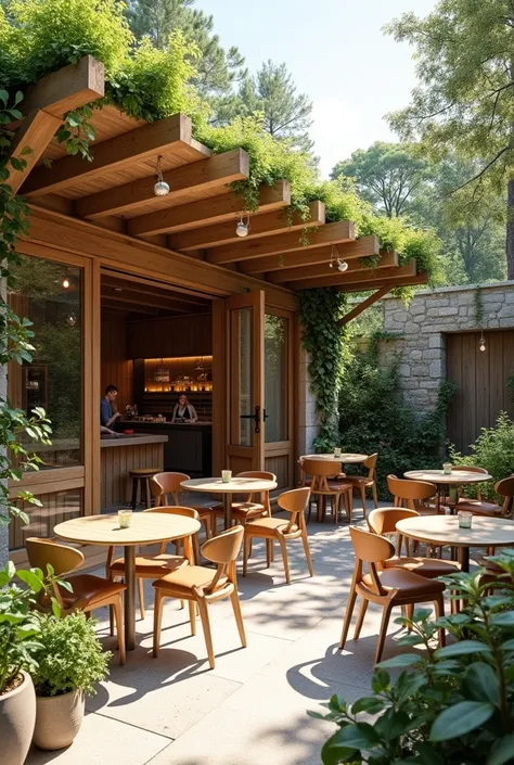 Scandinavian style garden cafe