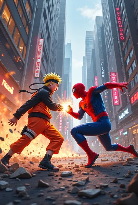 Naruto vs spider man 