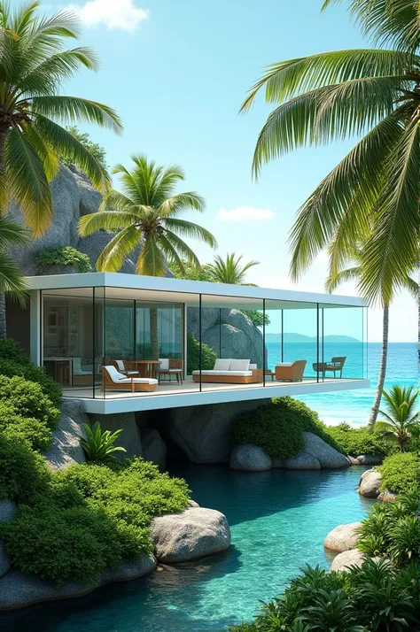 Transparent House in Paradise