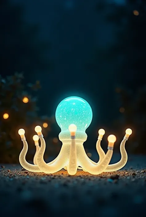 plastic octopus night lamp holding bulbs in his tenticals
 
