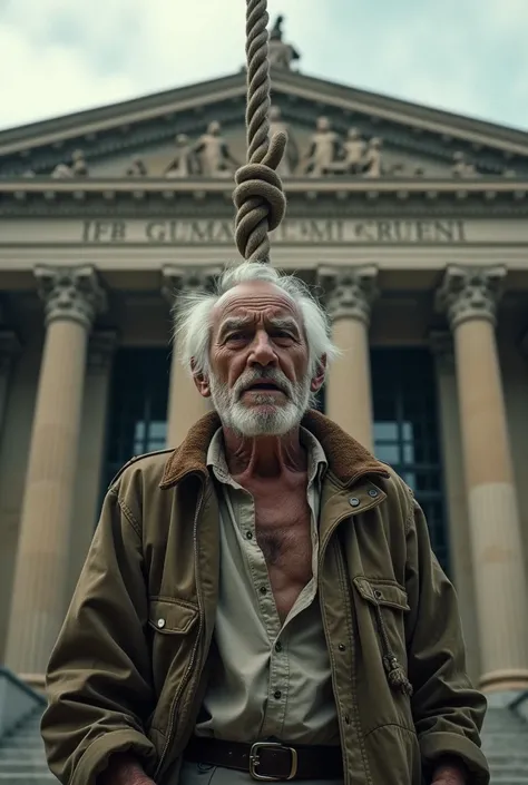 A retiree in Brazil, in front of the STF, hanged, seeing the rope around his neck as he struggled.