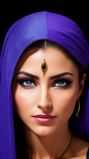 A beautiful Judas woman focus on the face