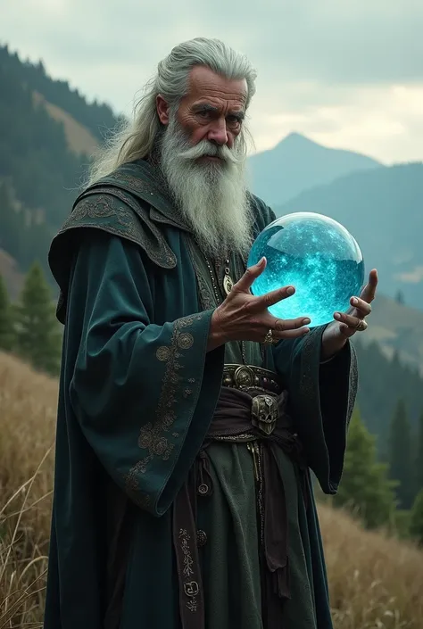 A human witch man who traveled to the medieval era with his crystal sphere

