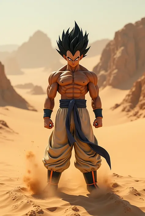 Vegeta in the desert  