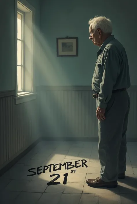 September 21st Alzheimer&#39;s Day, the image written on it appears . Let an older adult also appear and say Alzheimer&#39;s 