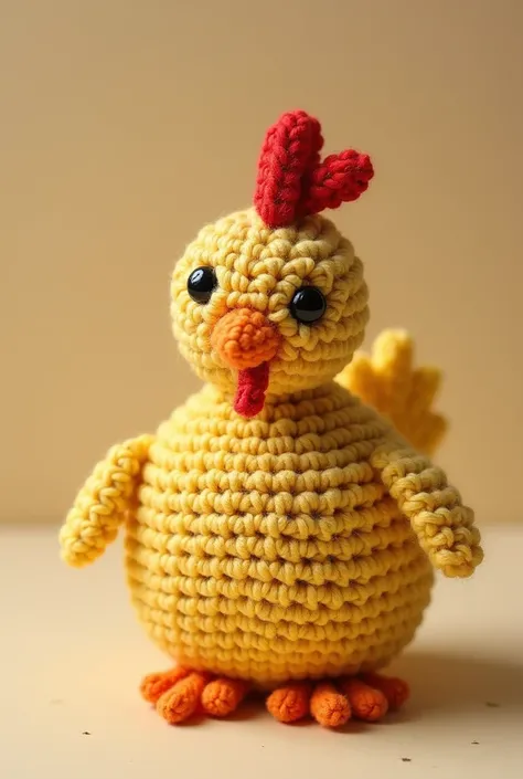 Crochet chicken coin 
