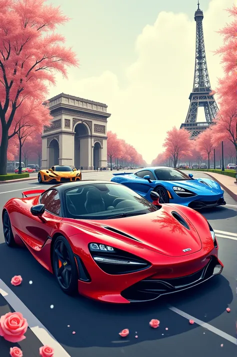 French cover page with sports cars 