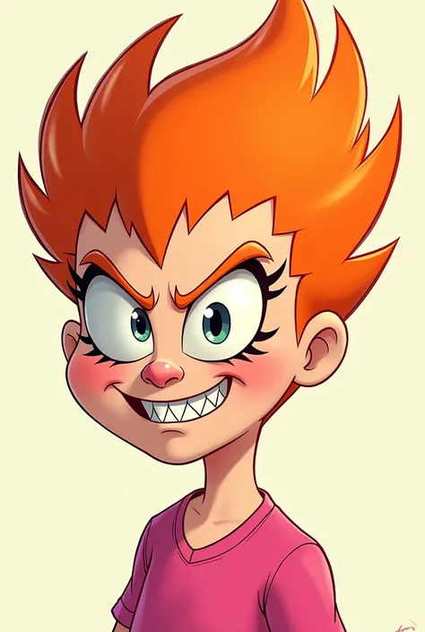 from the cartoon fairy odd parents vicky the babysitter with orange hair