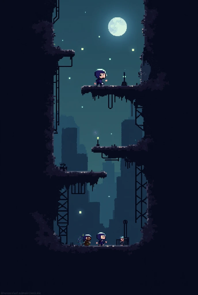 game plataforma 8bits dark