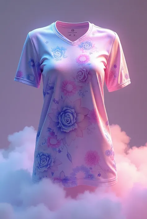 An Arts Club Jersey named "Luminara Studio" with a unique design that fits with the name, using the Colors:

•Violet
•Purple
•Light Purple
•Pink
•Light Pink
