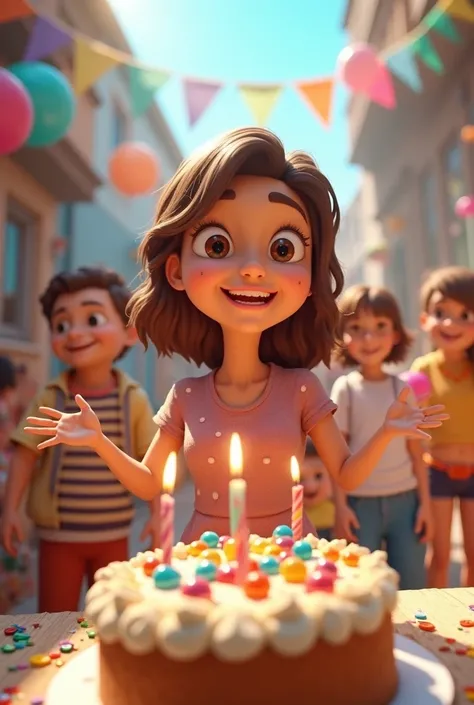 Video animation from images to celebrate a birthday 