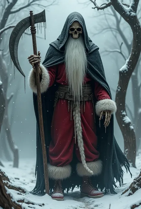 Grim Reaper and Santa Claus fusion 