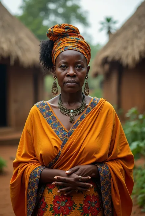 Image of a middle age igbo woman who looks authoritative 