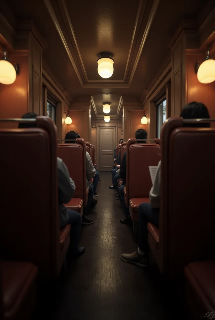 Train inside of seat 