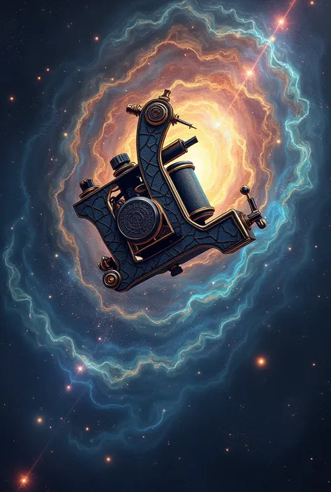 Galaxy with a tattoo machine