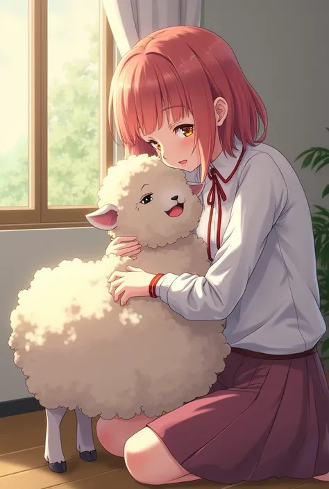 Anime girl having sex with a sheep