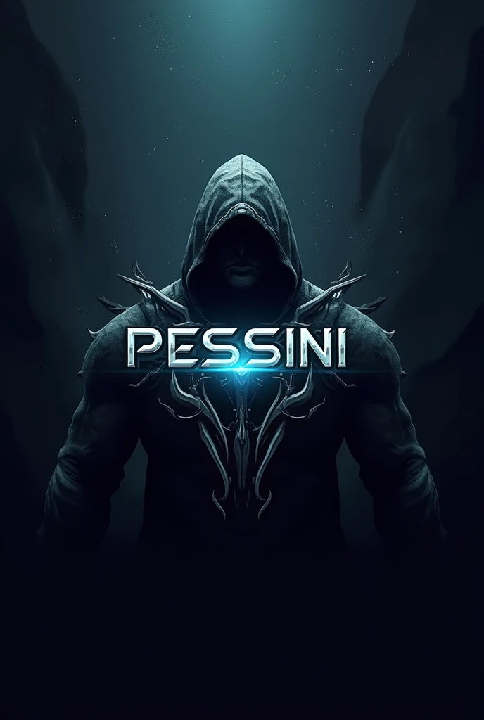 Create a profile picture for a gaming channel called JP and have Pessini written in the middle of the logo 