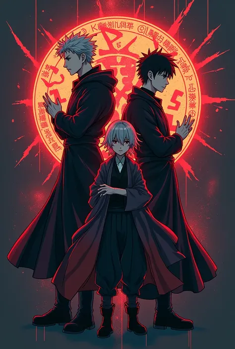 Logo serveur Discord dans le thème de jujutsu kaisen