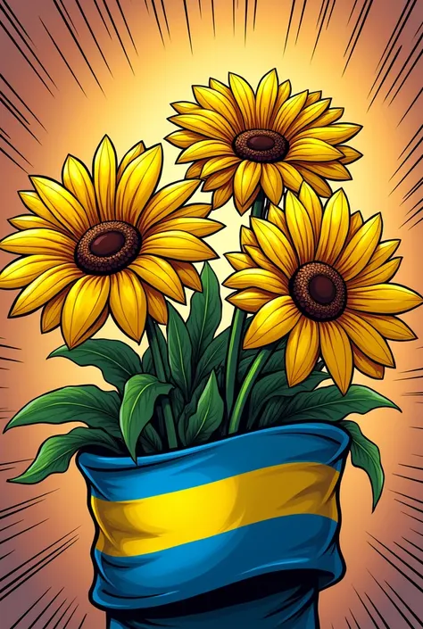 yellow flowers with paraguay flag wrapper marvel comic animation