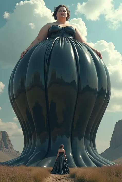 Sexy giantess princess black latex inflatable big balldress she with her inflatable latex balldress gigantically large inflated balldress she is so big she towers over the whole continents plump princess balldress her plump balldress is so big and inflates...