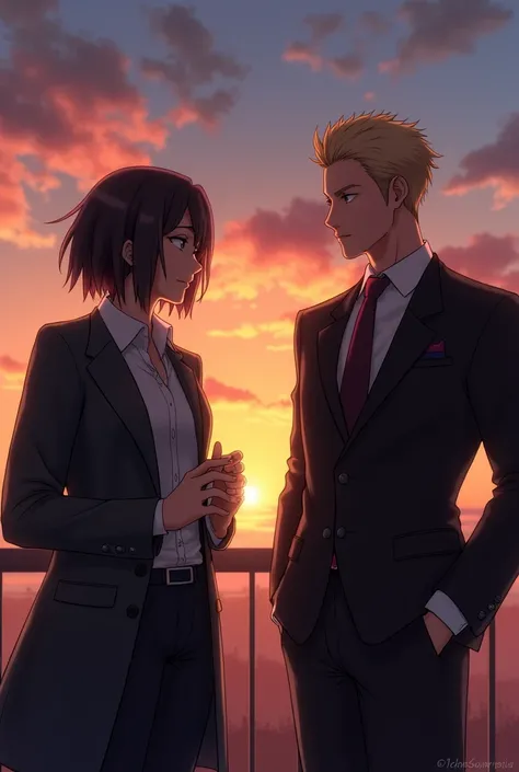 Écrit Arsène stylé et classe sur le vêtement de Naruto hakague regardant un coucher de soleil 
