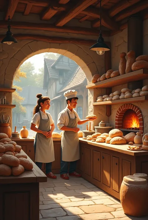 Bakers in a village 