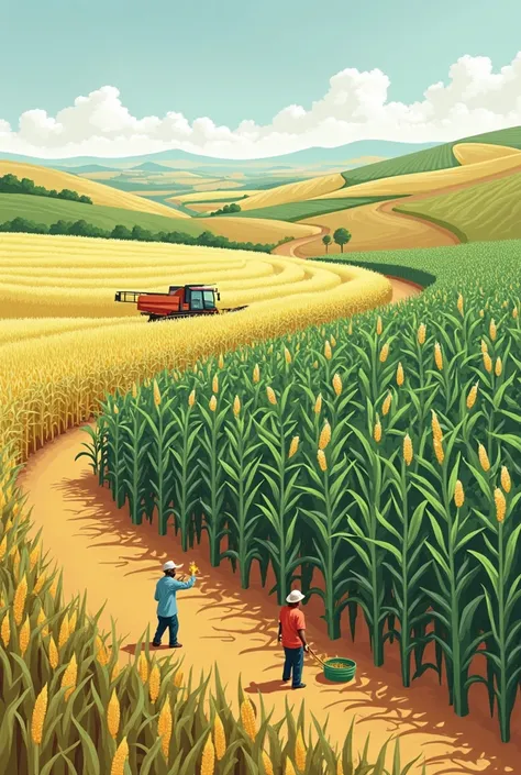 Problems in corn:A detailed analysis of the problems faced by farmers at each stage of maize cultivation, from sowing to harvesting and sale.