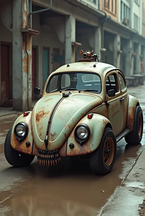 An Rat Fink VW Beetle