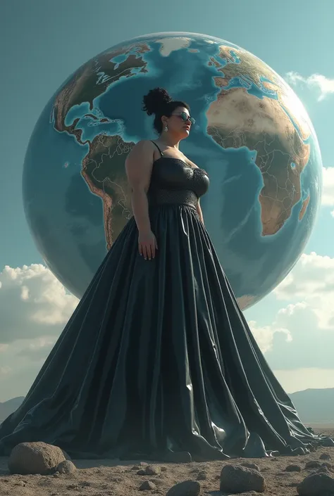 Sexy giantess princess black latex inflatable big balldress she with her inflatable latex balldress Gigantic large inflated balldress She is so big She towers over the entire continents plump princess balldress Her plump balldress is so big and inflates it...