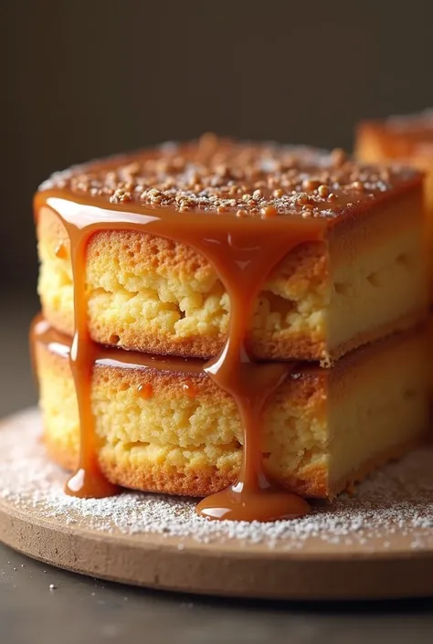 realistic caramel cake
