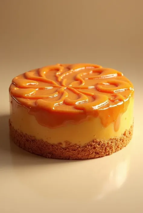 very realistic whole caramel cake
