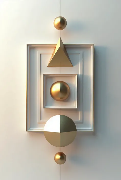 geometric composition in golden proportion