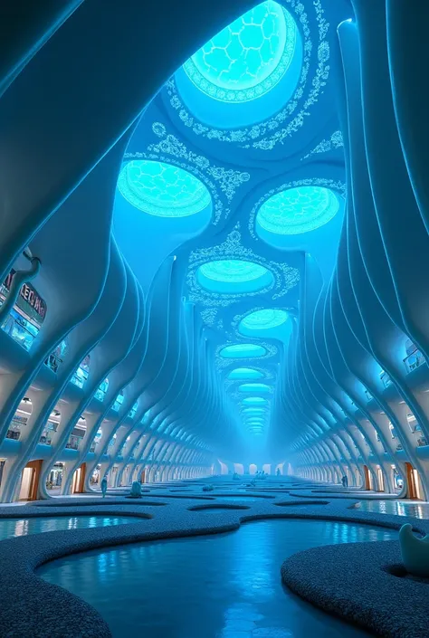 An airport inspired by a blue-ringed octopus
