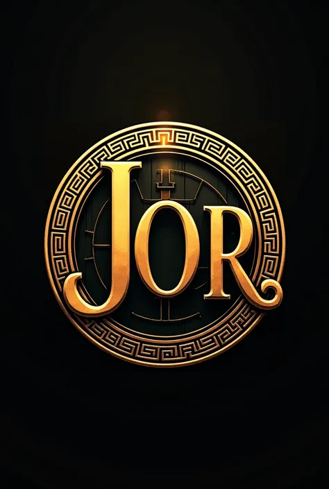 Can you create a logo with the J, O and R, , Please? But let it be gold letters and an interface like Greek