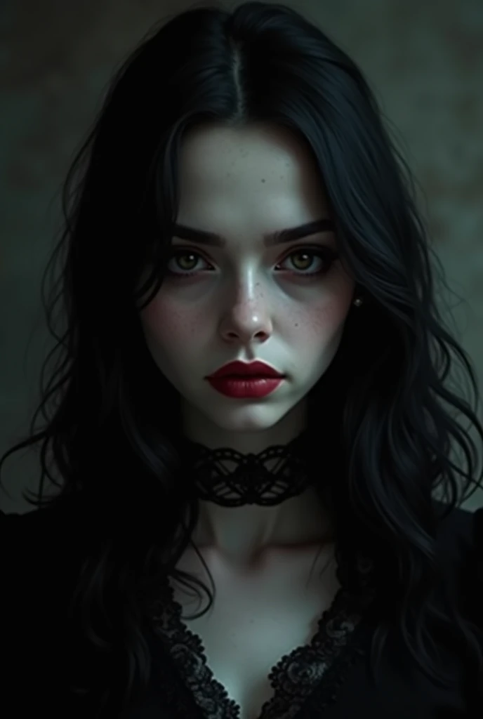 A realistic 20 year old gothic girl