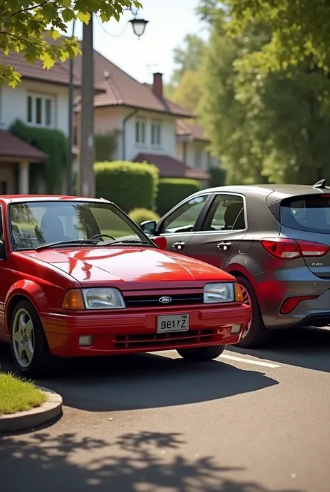 Ford fiesta 1998 red and i30