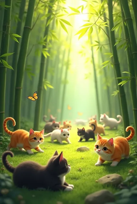 Bamboo grove　11 Cats　sunny