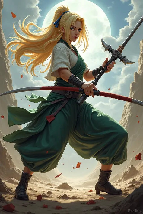 Naruto tsunade with weapons