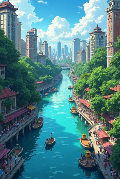 Philippines make it animae 
Pasig river
