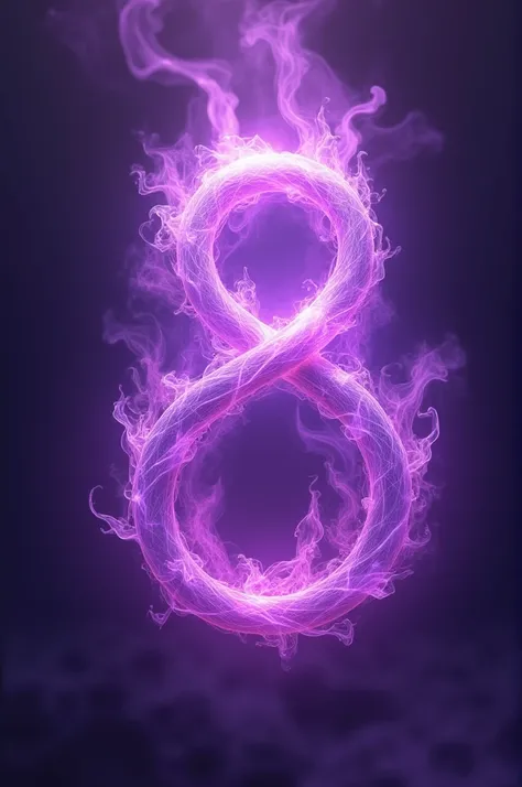 Eight, purple fire