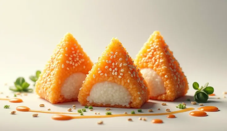 Triangular rice balls